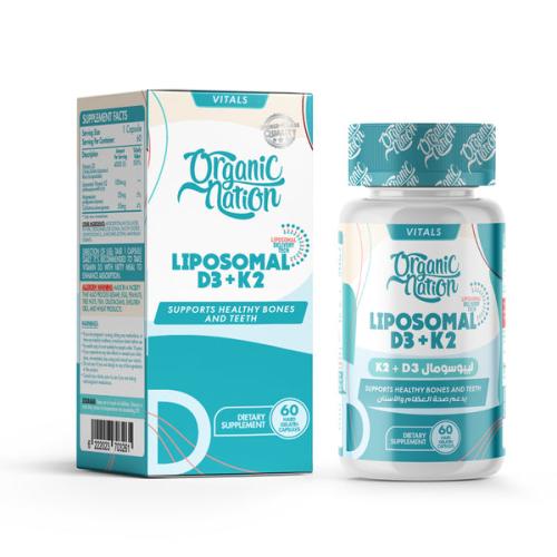 Organic Nation Liposomal D3+K2-60Capsules