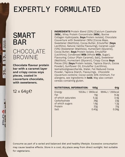 بي اتش دي - سمارت بروتين بار - PhD - Smart Bar Hig...