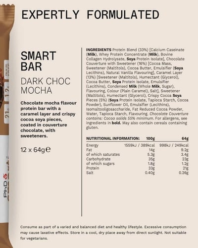 بي اتش دي - سمارت بروتين بار - PhD - Smart Bar Hig...