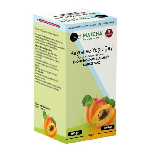 شاي ماتشا L-Carnitine بنكهة المشمش
