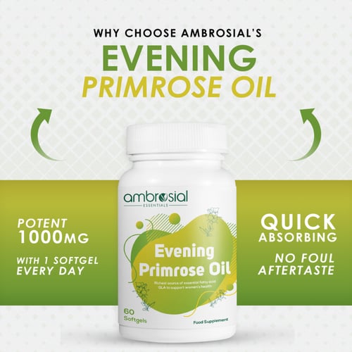 Ambrosial Evening Primrose Oil (EPO) 1000 mg