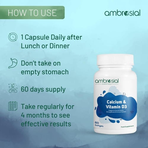 Ambrosial Calcium & Vitamin D3