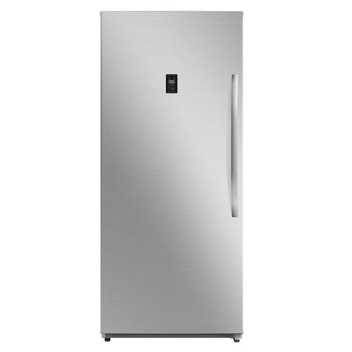 ثلاجة فريزر ميديا باب واحد 21 قدم، 595 لتر، ستيل ش...