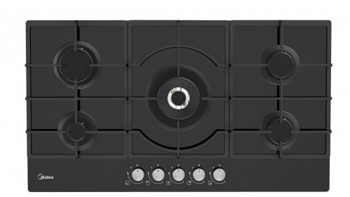 فرن مسطح بلت ان غاز ميديا 90*50 سم 5 عيون، سطح اسو...