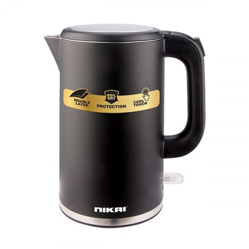 غلاية ماء نيكاي 1.8 لتر، اسود