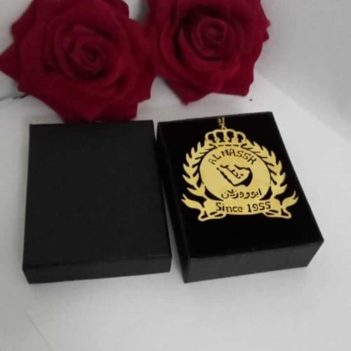 تعليقة سياره بشعار النصر مع كسرة العود