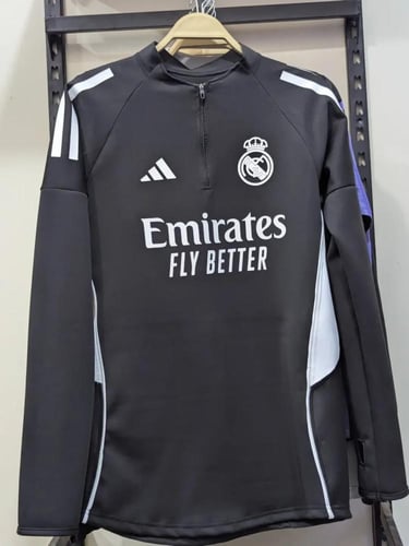 سويتر ريال مدريد الاسود الجديد