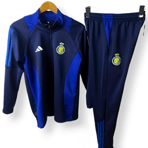 طقم تمارين النصر سويتر مع بنطلون لون كحلي