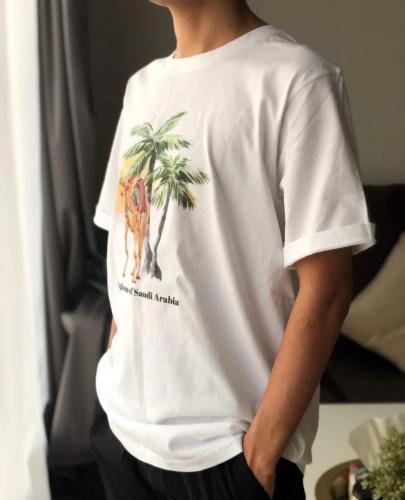 تيشيرت اليوم الوطني السعودي بتصميم انيق _ متجر روش...