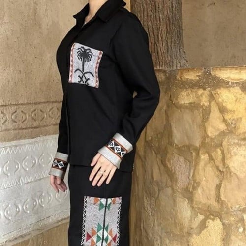 قميص يوم التأسيس أسود