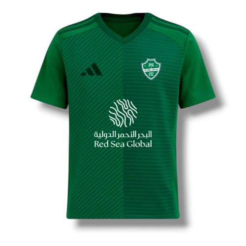 تيشيرت الاهلي السعودي الاخضر بشعار الاهلي الجديد 2...
