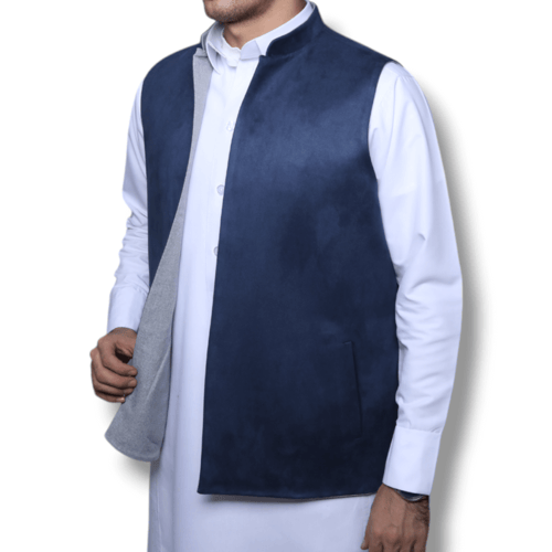 سديري جوخ شتوي بلونين كحلي - رمادي