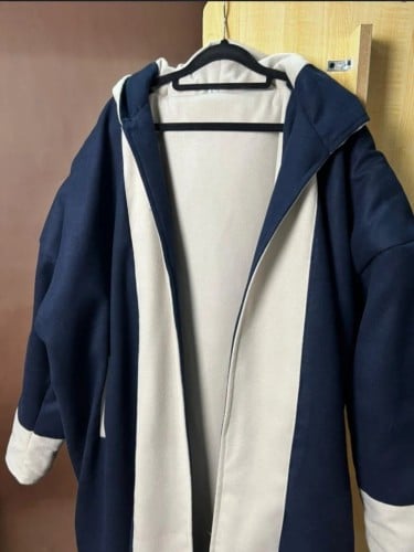 فروه شتويه رجاليه دبل فيس مع شال سكري وكحلي