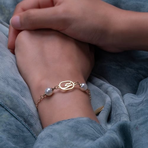 أسواره لؤلؤة حروف نسائي - متجر روشن