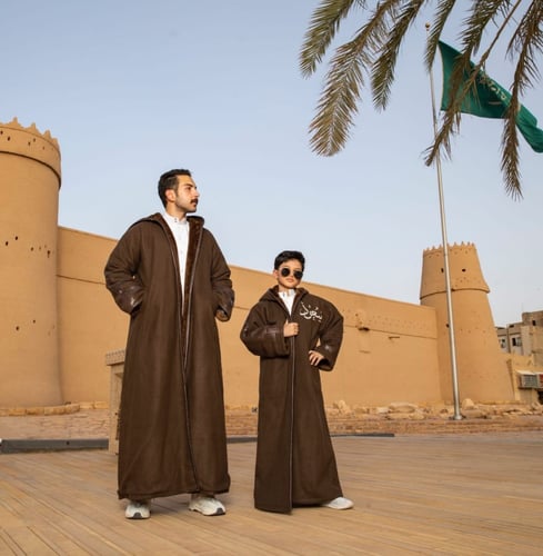 فروه رجالي شتوي لون بني - متجر روشن