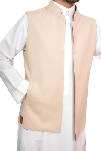 سديري جوخ جمبلي غامق وبيج