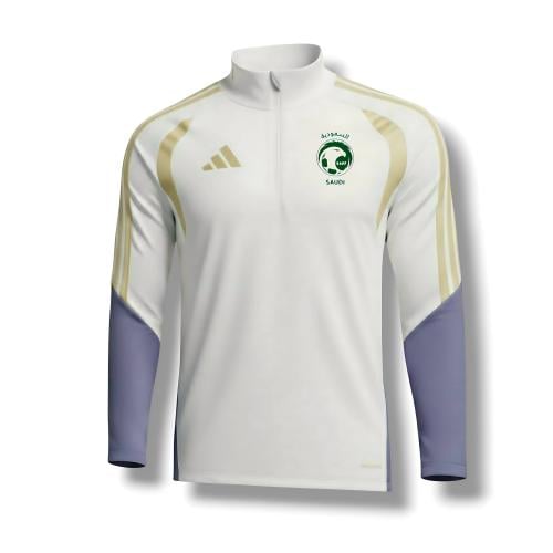 سويتر المنتخب السعودي الابيض الجديد 2026