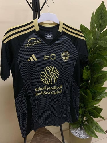 تيشيرت الاهلي السعودي الثالث الجديد لون أسود 2024-...