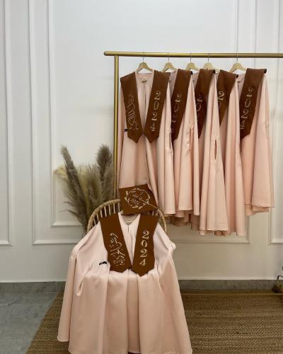 عبايات تخرج 2025 بتطريز ذهبي حسب الطلب | إطلالة مل...