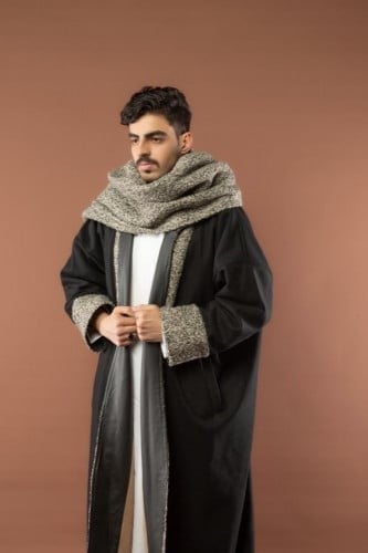 فروه شتويه دبل فيس مع شال تنلبس جهتين