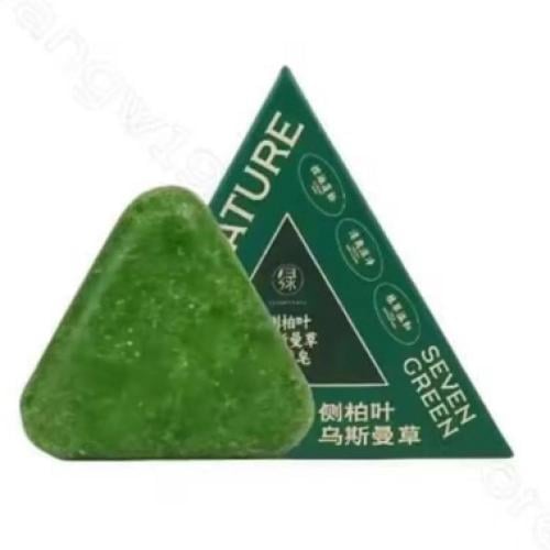 صابون شامبو صلب طبيعي بخلاصة الأعشاب الخضراء