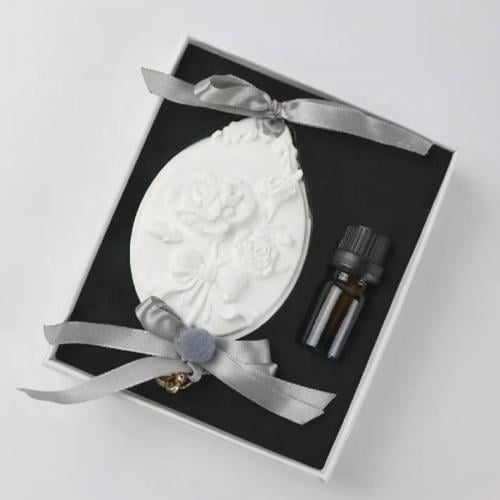 فواحة حجر مصنوعه من السيراميك ( 6 قطع ) + زيت عطري...