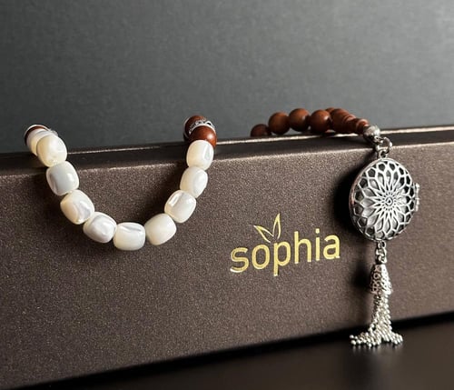 سبحة الوقار - حجر الصدف البراق