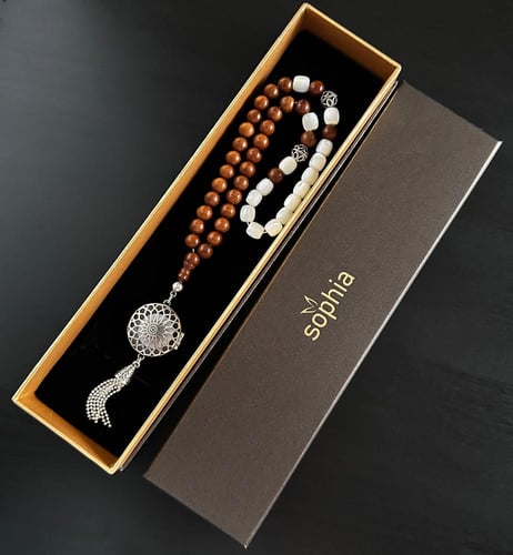 سبحة الوقار - حجر الصدف البراق