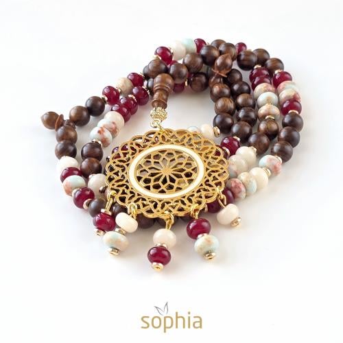 سبحة سيدة البلدان - خشب الورد