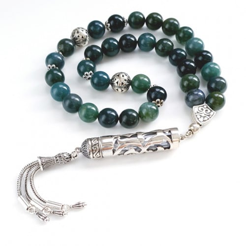 Oud & Moses Agate Rosary