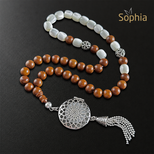 Rosary of Dignity & Sparkling Shell Stone