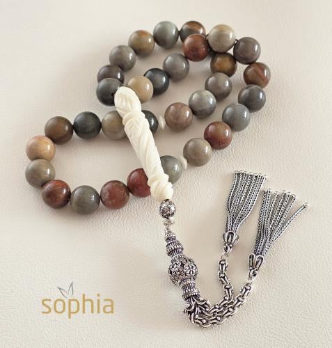 Tiger's eye rosary