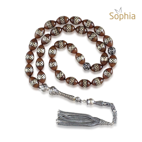red agate rosary