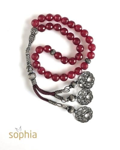 red agate rosary