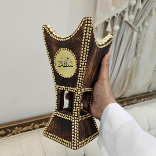 مبخرة حايلية كبير مسامير نحاس مع طباعة الاسم