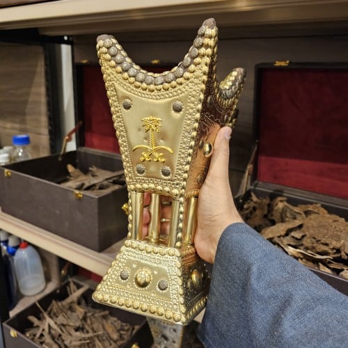 مبخرة حايلية ذهبي كبير جدا