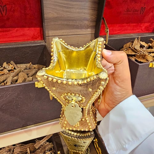 مبخرة حايلية مقاس 15 سم مسامير نحاس