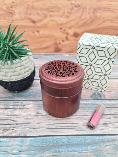 مبخرة الخيزران الدائرية لون بني مع الأعواد