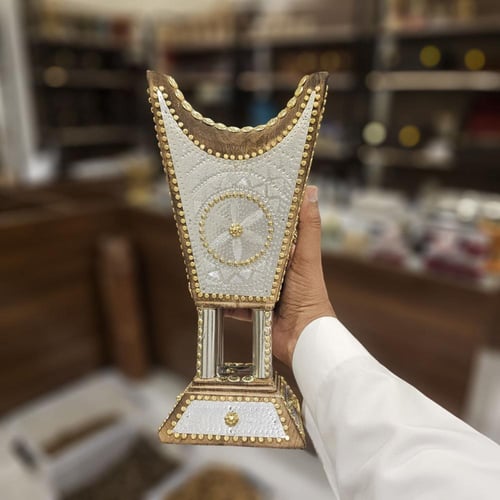 مبخرة ملكية فضي كبير جدا