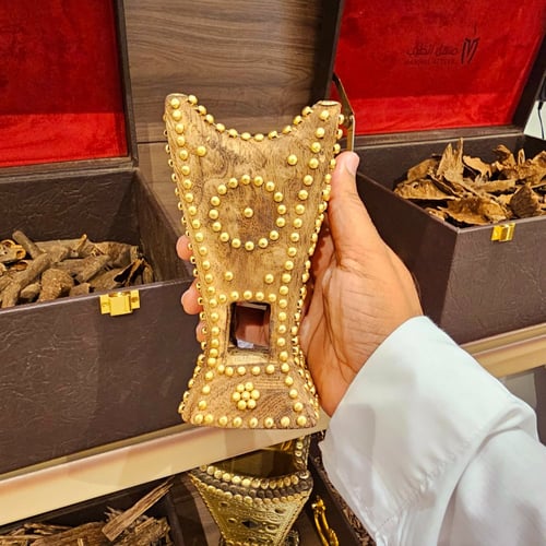 مبخرة حايلية مقاس 15 سم مسامير نحاس