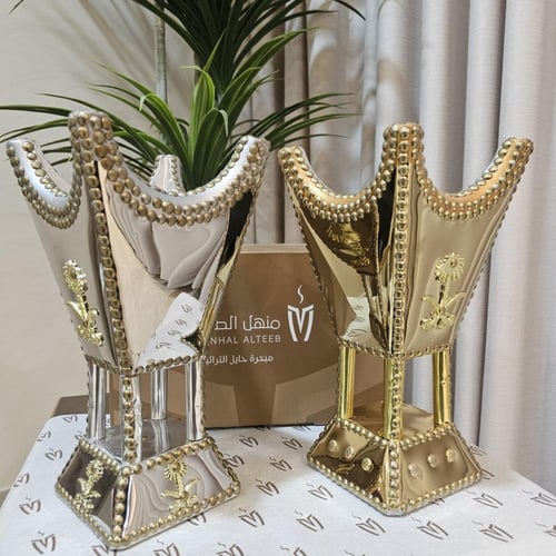 مبخرة باكستانية ذهبية كبير جدا مقاس 29 سم