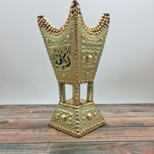 مبخرة أنيقة ذهبي (كبير جدا)