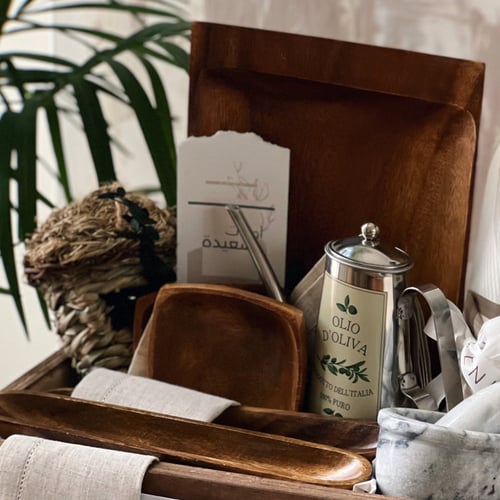 هدية أواني خشبية - أوقات سعيدة