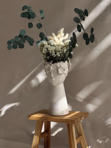 فازة Lady L زهور مجففة