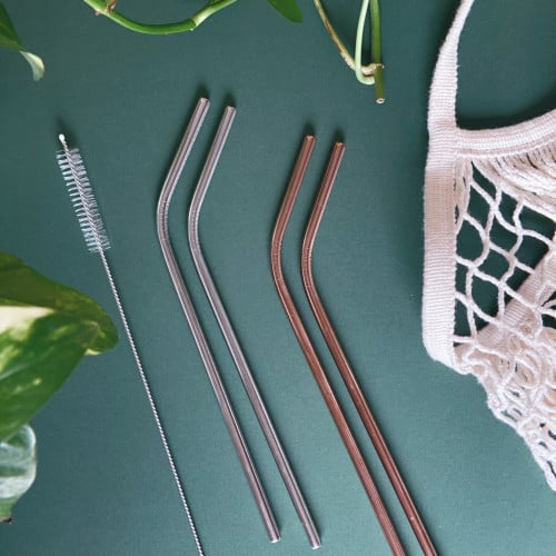 اعواد شراب ستنلس ستيل - مجموعة من خمسة قطع