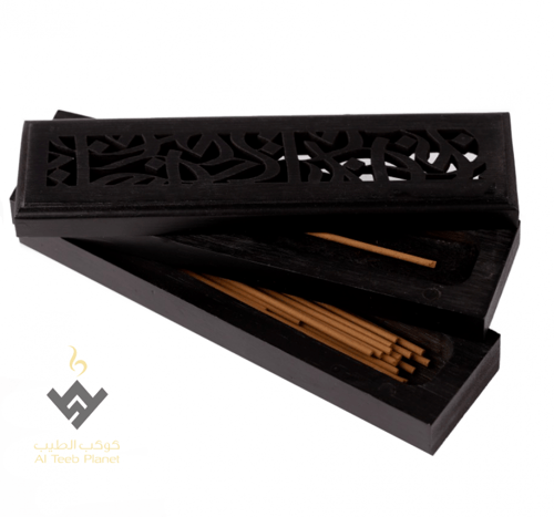 مبخرة خيزران صغيرة اللون أسود