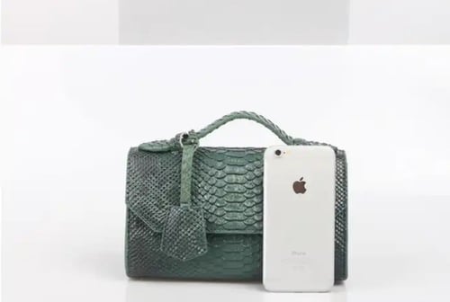 حقيبة جلد مع سير