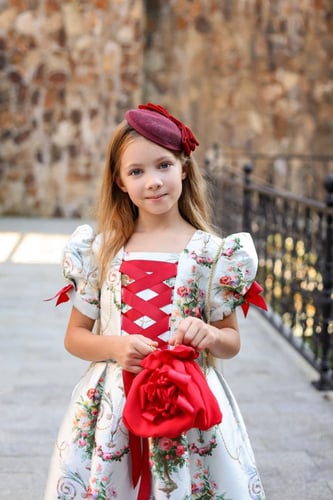 فستان فيكتوريا احمر Victoria dress red