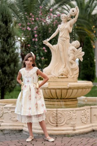 Victoria dress yellow فستان فيكتوريا ليموني