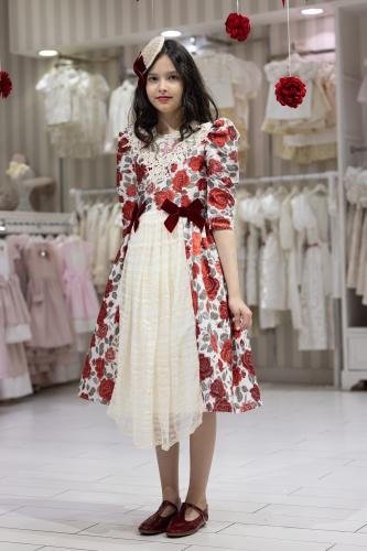 فستان فيكتوريا عودي Victoria dress maroon